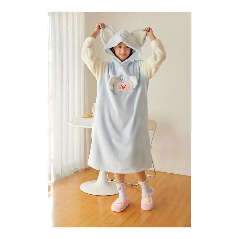 Kakao Friends - Cotton Friends One-Piece Nightwear - Elephant Apeach - Kakao Friends - Clothing - Harumio