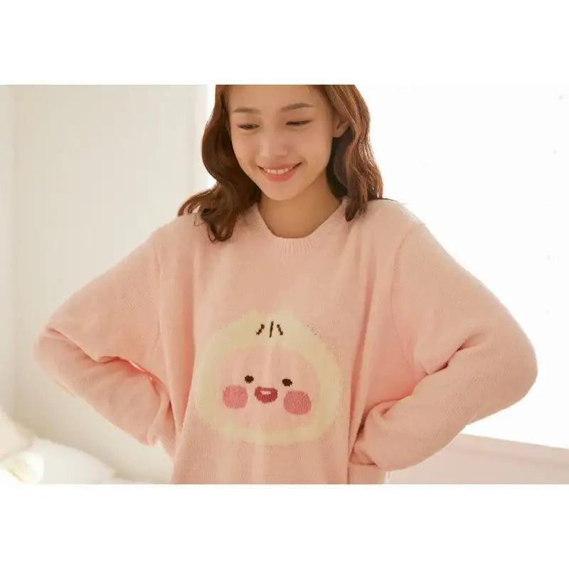Kakao Friends - Cotton Friends Women's Soft Pajamas Set - Apeach - Kakao Friends - Clothing - Harumio