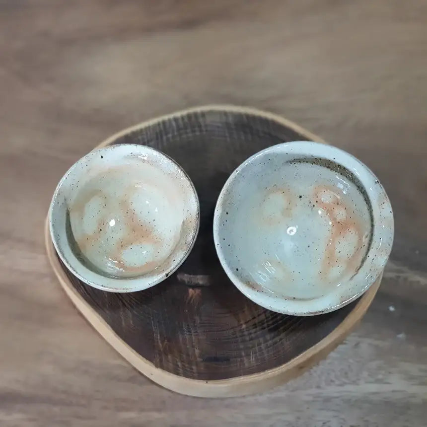 Bosan Pottery - Buncheong Dumbung Traditional Tea Cup - Bosan Pottery - Home & Living, Accessories - Harumio