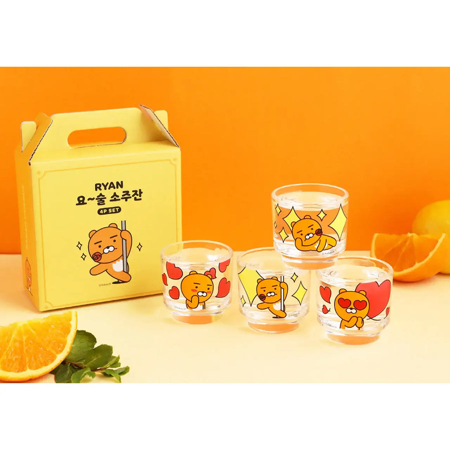 Kakao Friends - Ryan Soju Glass Set - Kakao Friends - Home & Living, Accessories - Harumio