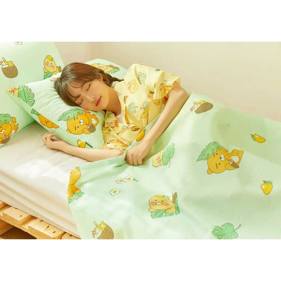 Kakao Friends - Ryan & Choonsik Greenery Blanket & Pillow Cover - Kakao Friends - Home & Living, Accessories - Harumio