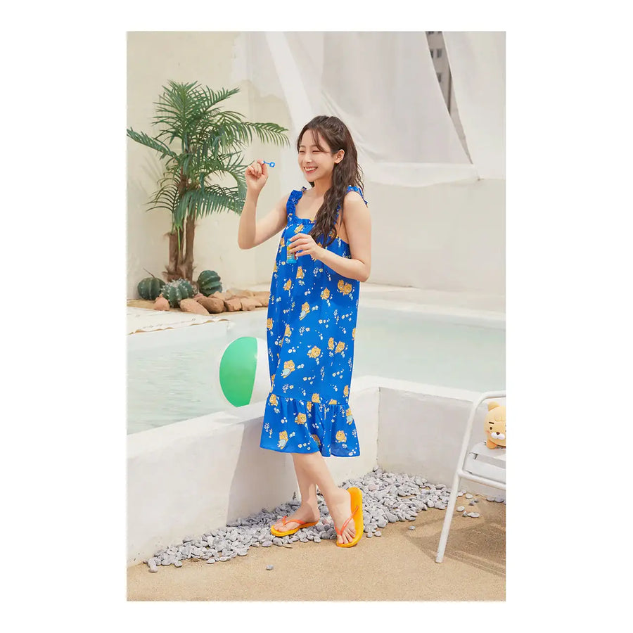 Kakao Friends - Ocean Vibe Sleeveless One-Piece Dress - Kakao Friends - Clothing - Harumio
