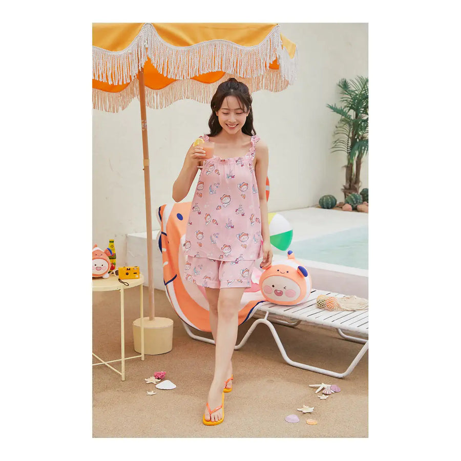 Kakao Friends - Ocean Vibe Cooling Pajamas (Women) - Kakao Friends - Clothing - Harumio