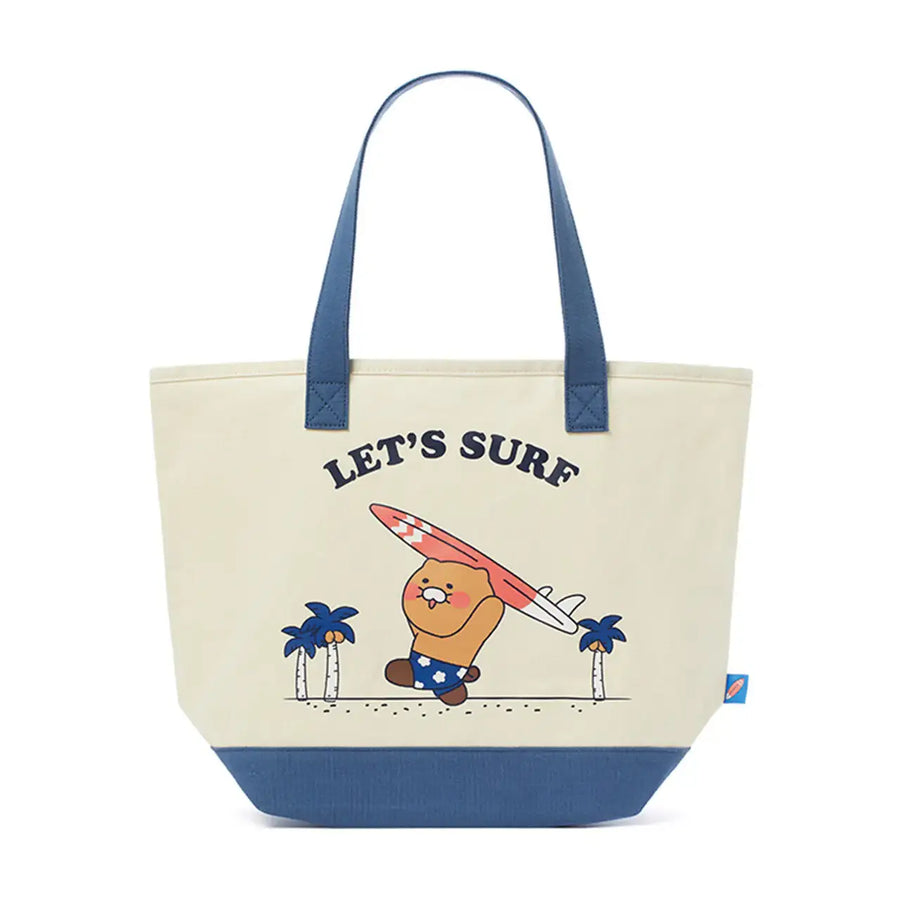 Kakao Friends - Choonsik Let's Surf Cotton Eco Bag - Kakao Friends - Accessories - Harumio