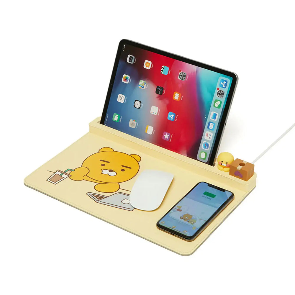 Kakao Friends - Wireless Charging Mouse Pad Organizer - Kakao Friends - Home & Living, Accessories - Harumio Kakao Friends - Wireless Charging Mouse Pad Organizer - Kakao Friends - Home & Living, Accessories - Harumio