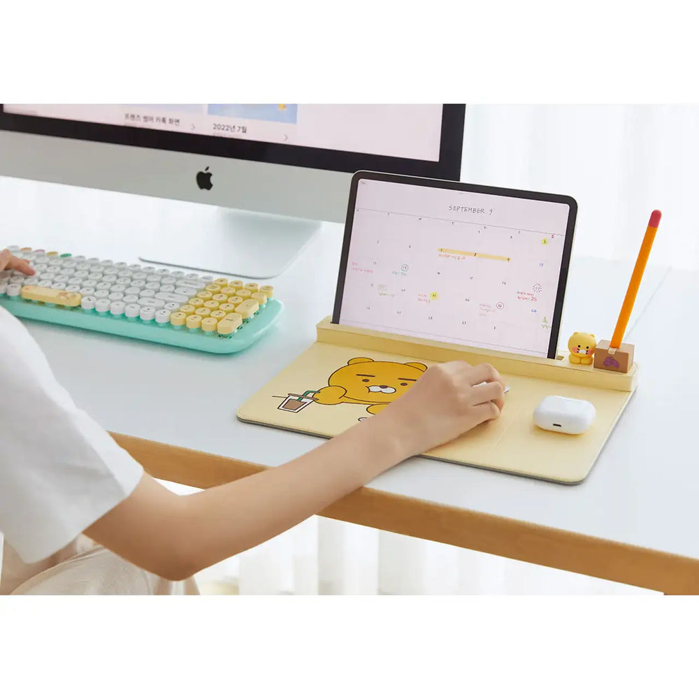 Kakao Friends - Wireless Charging Mouse Pad Organizer - Kakao Friends - Home & Living, Accessories - Harumio Kakao Friends - Wireless Charging Mouse Pad Organizer - Kakao Friends - Home & Living, Accessories - Harumio