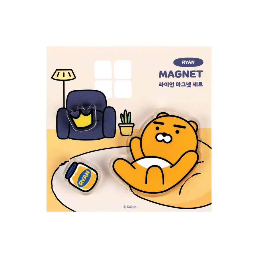 Kakao Friends - Acrylic Magnet Set - Kakao Friends - Acrylic Magnet - Harumio