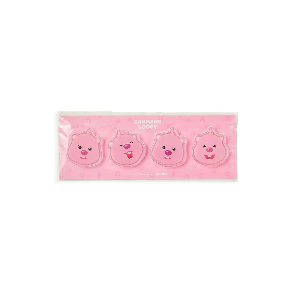 Kakao Friends x Zanmang Loopy - Acrylic Magnet Set (4 pcs) - Kakao Friends - Acrylic Magnet - Harumio Kakao Friends x Zanmang Loopy - Acrylic Magnet Set (4 pcs) - Kakao Friends - Acrylic Magnet - Harumio
