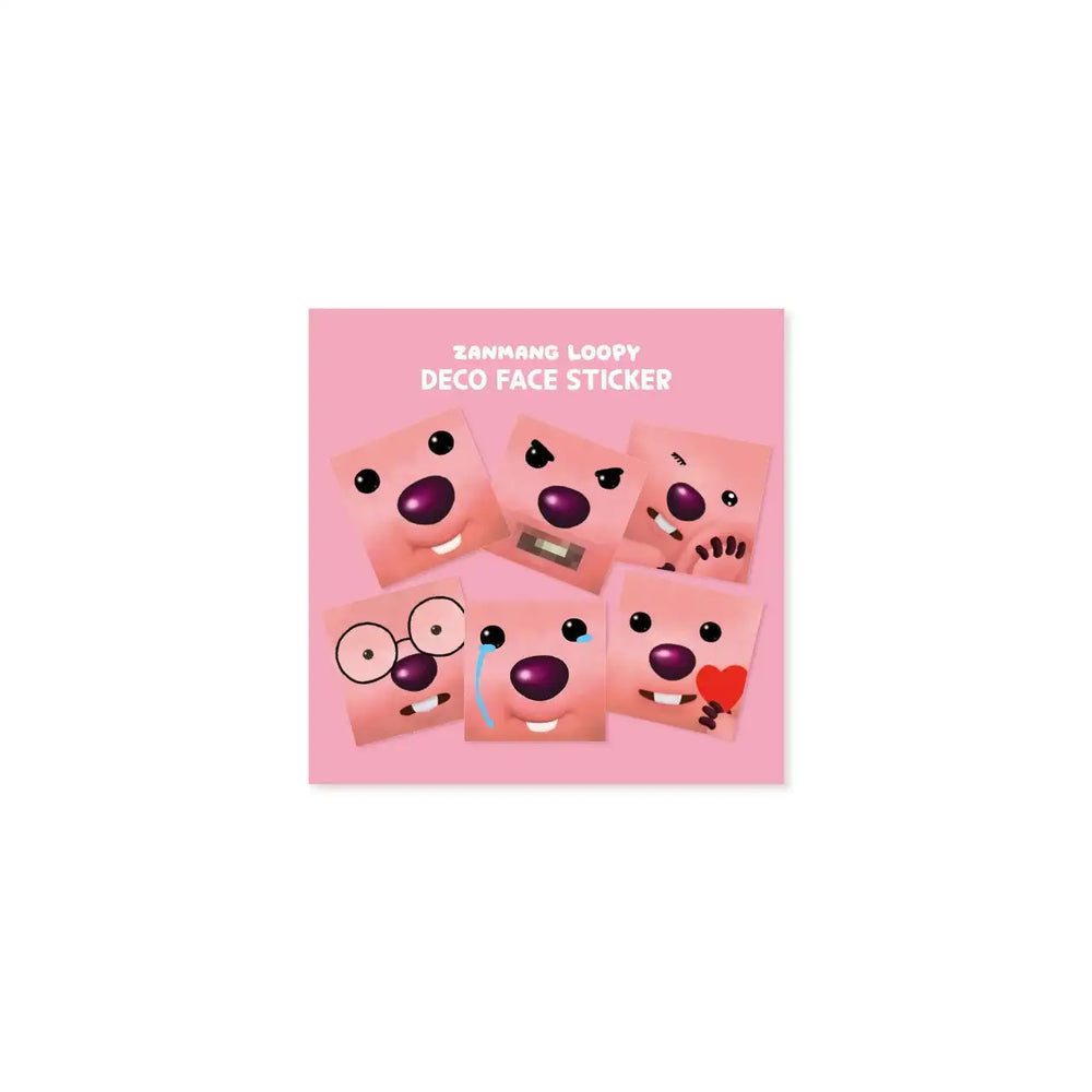 Kakao Friends x Zanmang Loopy - Deco Face Sticker - Kakao Friends - Sticker - Harumio Kakao Friends x Zanmang Loopy - Deco Face Sticker - Kakao Friends - Sticker - Harumio