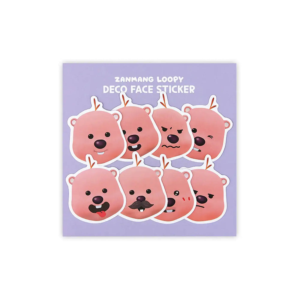 Kakao Friends x Zanmang Loopy - Paper Deco Face Sticker - Kakao Friends x Zanmang Loopy - Home & Living, Accessories - Harumio Kakao Friends x Zanmang Loopy - Paper Deco Face Sticker - Kakao Friends x Zanmang Loopy - Home & Living, Accessories - Harumio