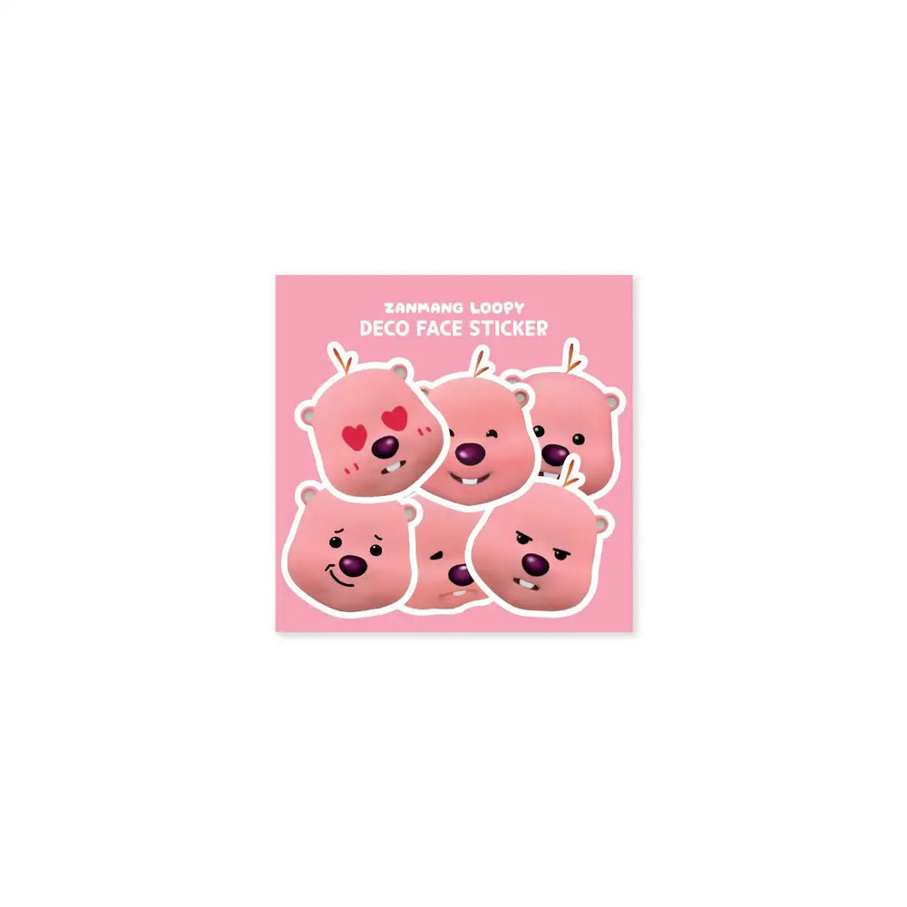 Kakao Friends x Zanmang Loopy - Deco Face Sticker - Kakao Friends - Sticker - Harumio Kakao Friends x Zanmang Loopy - Deco Face Sticker - Kakao Friends - Sticker - Harumio
