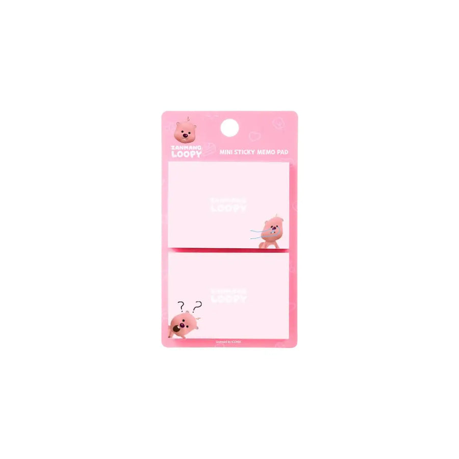 Kakao Friends x Zanmang Loopy - Mini Sticky Memo Pad - Kakao Friends x Zanmang Loopy - Home & Living, Accessories - Harumio