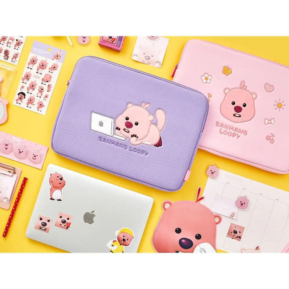 Kakao Friends x Zanmang Loopy - 13" Laptop Pouch - Kakao Friends - Laptop Pouch - Harumio Kakao Friends x Zanmang Loopy - 13" Laptop Pouch - Kakao Friends - Laptop Pouch - Harumio