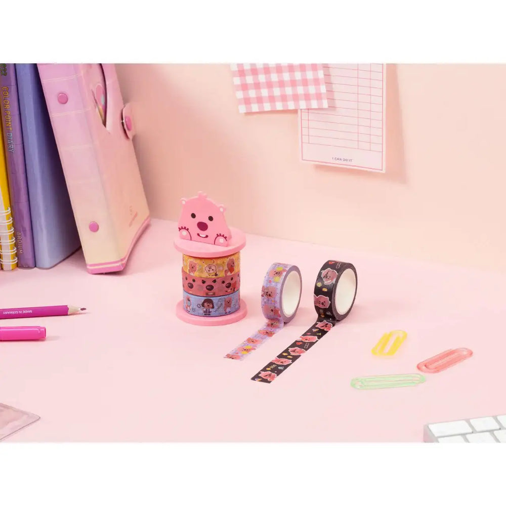 Kakao Friends x Zanmang Loopy - Masking Tape and Holder - Kakao Friends x Zanmang Loopy - Home & Living, Accessories - Harumio Kakao Friends x Zanmang Loopy - Masking Tape and Holder - Kakao Friends x Zanmang Loopy - Home & Living, Accessories - Harumio