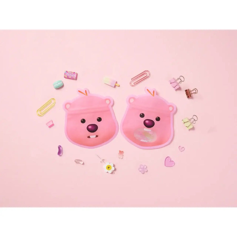 Kakao Friends x Zanmang Loopy - Face Zipper Bag Set (4pcs) - Kakao Friends - Home & Living, Accessories - Harumio
