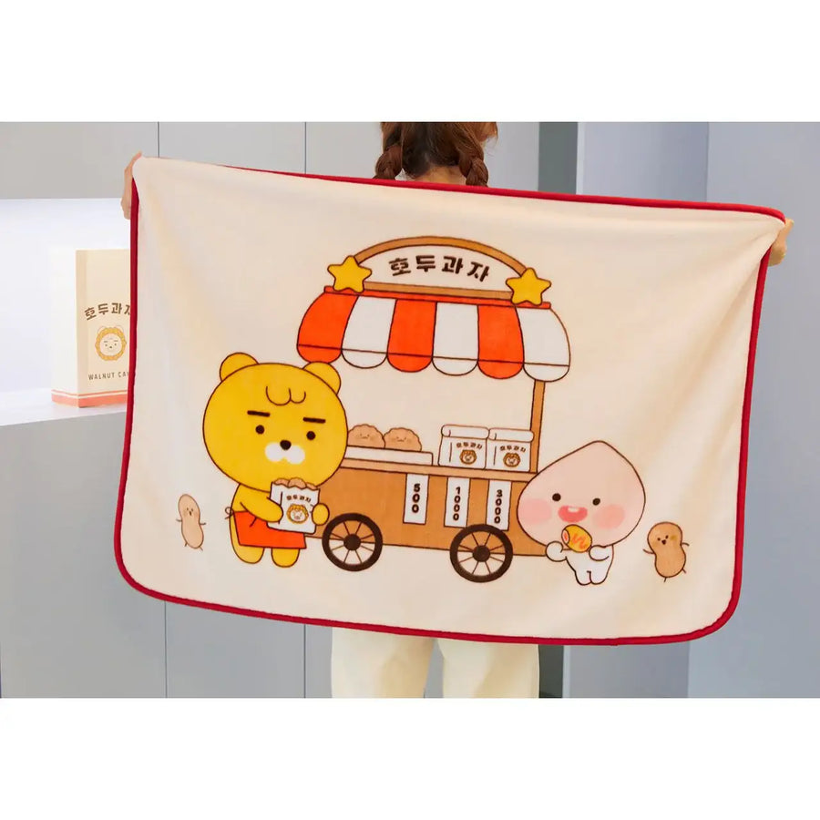 Kakao Friends - Walnut Cake Shop Knee Blanket - Kakao Friends - Home & Living, Accessories - Harumio