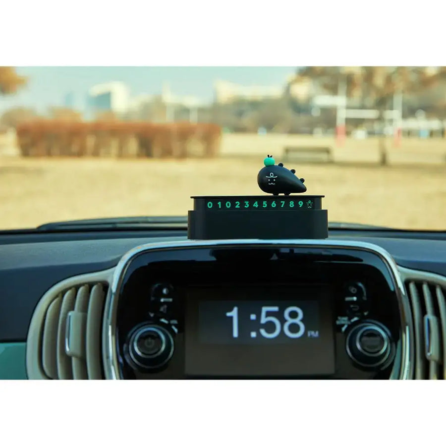 Kakao Friends - Jordy Black Edition Car Parking Number Plate - Kakao Friends - Home & Living, Accessories - Harumio