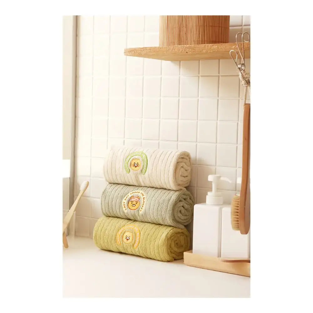Kakao Friends - Lazy Day Under the Blanket Ryan Face Towel Set - Kakao Friends - Home & Living, Accessories - Harumio