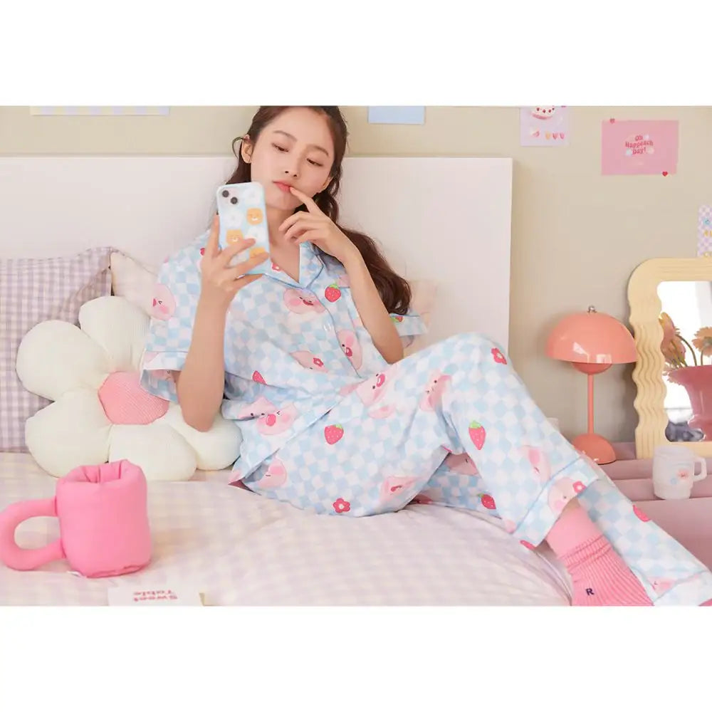 Kakao Friends - Oh Happeach Day Pajamas Set - Kakao Friends - Home & Living, Accessories - Harumio