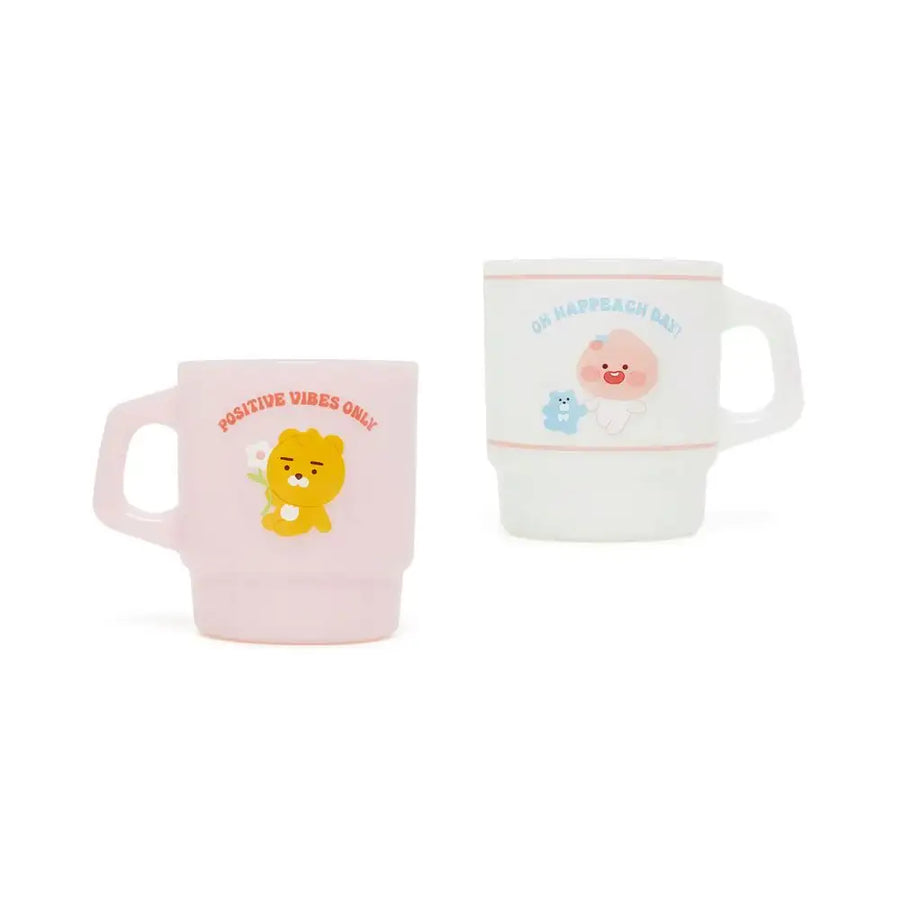 Kakao Friends - Oh Happeach Day Milk Glass - Kakao Friends - Home & Living, Accessories - Harumio