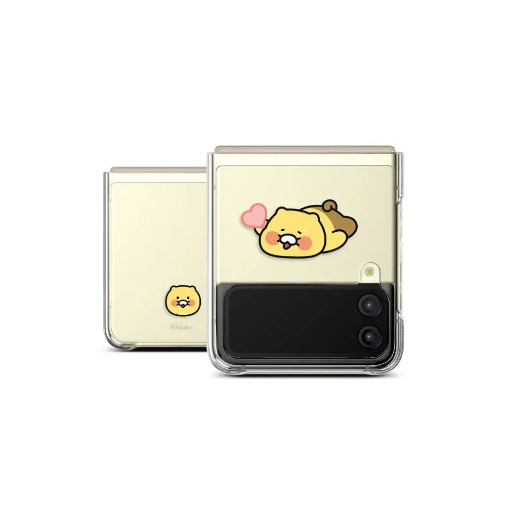 Kakao Friends - Heart Choonsik Clear Hard Case Z Flip - Kakao Friends - Home & Living, Accessories - Harumio