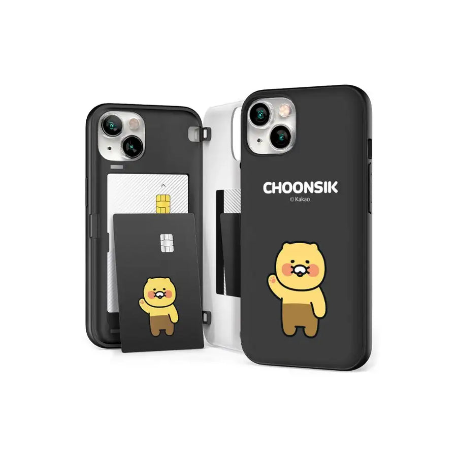 Kakao Friends - Choonsik Black Magnetic Phone Case - Kakao Friends - Home & Living, Accessories - Harumio