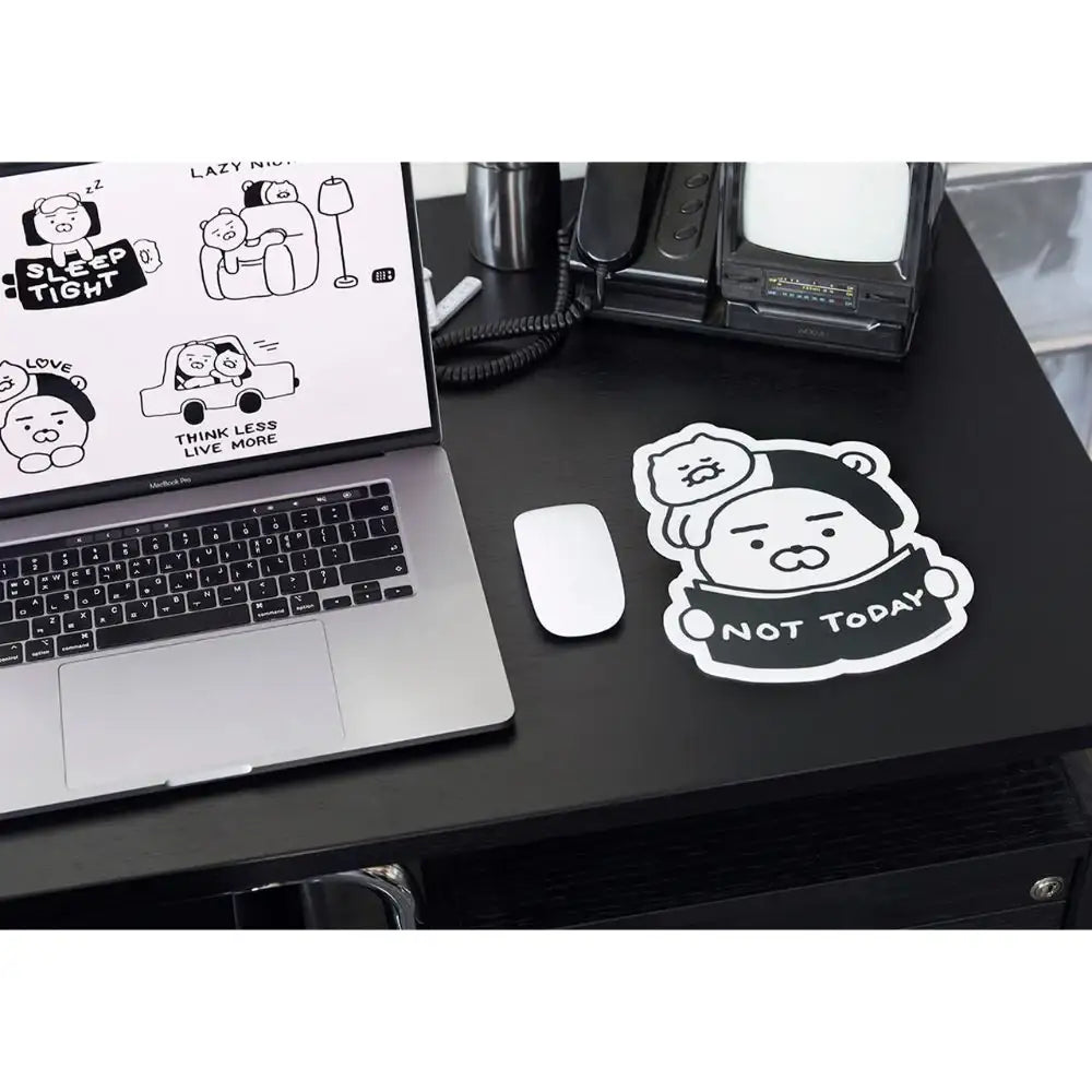 Kakao Friends - Black & White Mouse Pad - Kakao Friends - Home & Living, Accessories - Harumio Kakao Friends - Black & White Mouse Pad - Kakao Friends - Home & Living, Accessories - Harumio