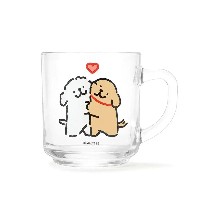 Kakao Friends - Maltese Glass Mug - Kakao Friends - Home & Living, Accessories - Harumio