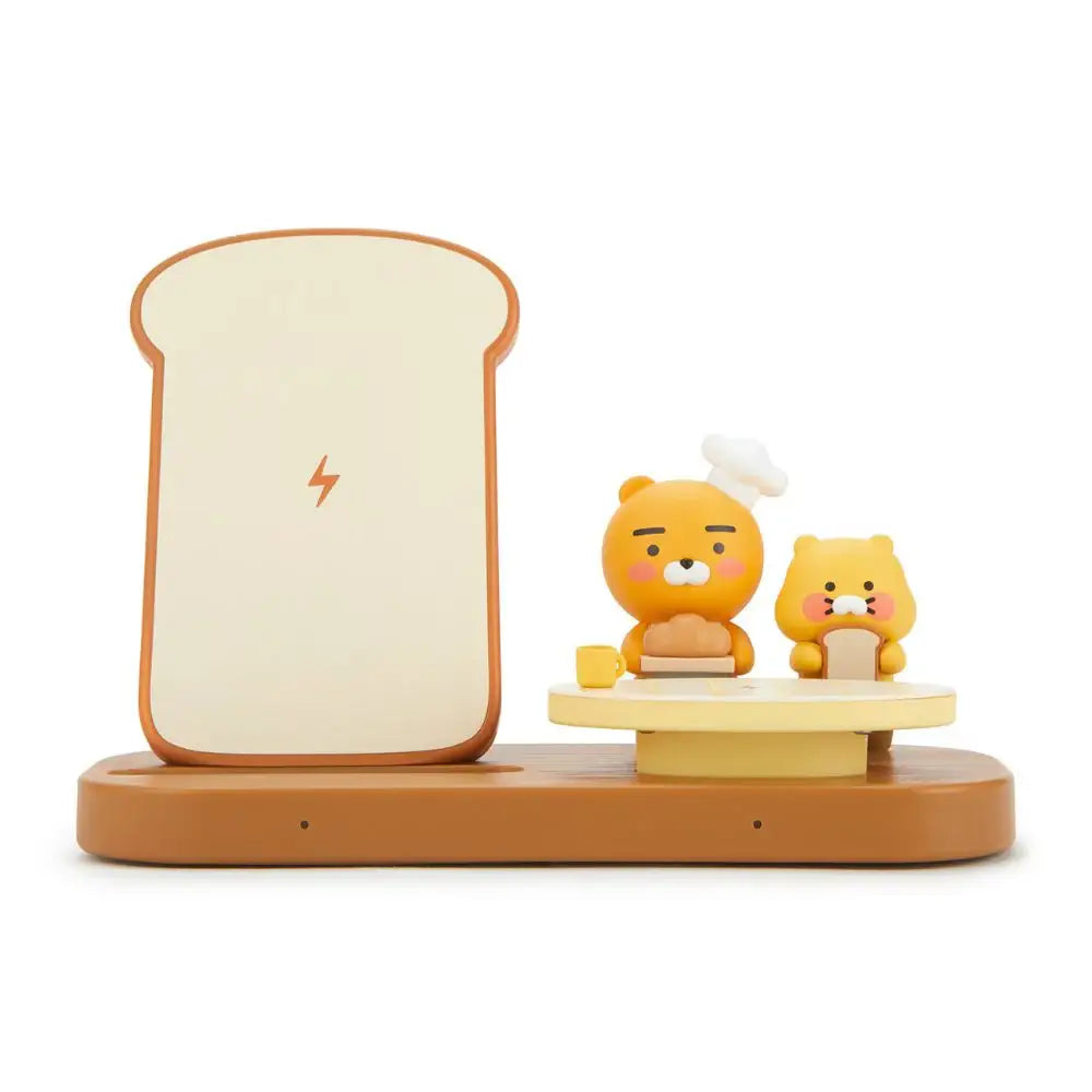 Kakao Friends - Bakery Ryan & Choonsik 2 in 1 Wireless Charging Stand - Kakao Friends - Accessories - Harumio Kakao Friends - Bakery Ryan & Choonsik 2 in 1 Wireless Charging Stand - Kakao Friends - Accessories - Harumio