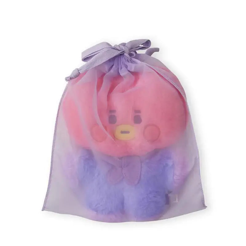 BT21 - Baby Flat Fur Standing Doll - Purple heart Edition - BT21 - Doll - Harumio BT21 - Baby Flat Fur Standing Doll - Purple heart Edition - BT21 - Doll - Harumio