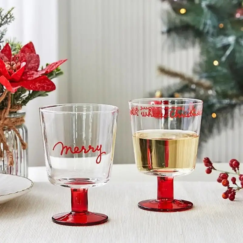 Korean Winter Story - Goblet Glass - Modern House - Goblet Glass - Harumio Korean Winter Story - Goblet Glass - Modern House - Goblet Glass - Harumio