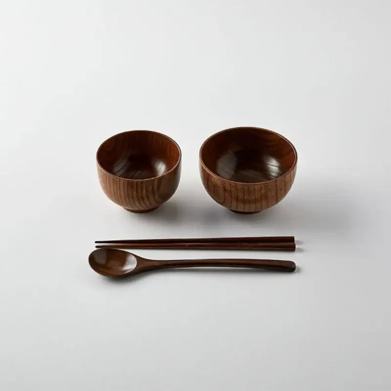 Korean L ON Natural Lacquered Mixed Rice Set 4P - Modern House - Kitchenware - Harumio