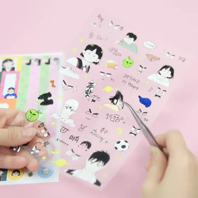 After School Lessons For Unripe Apples - Sticker Set - Webtoon Friends - Stickers - Harumio