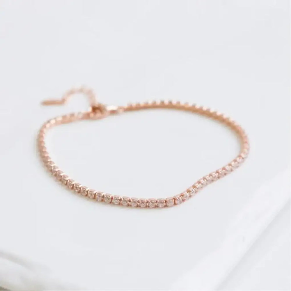 CLUE - Crown Setting Rose Gold Bracelet - CLUE - Jewelry - Harumio