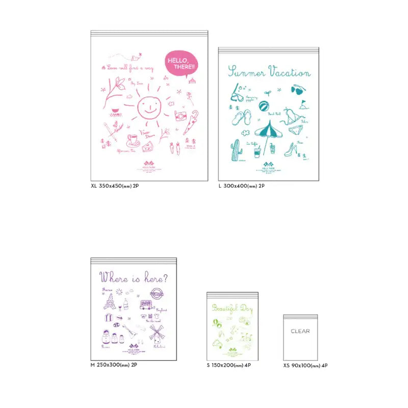 Second Mansion x 10x10 - Travel Zipper Pack Set - 10x10 - Accessories - Harumio