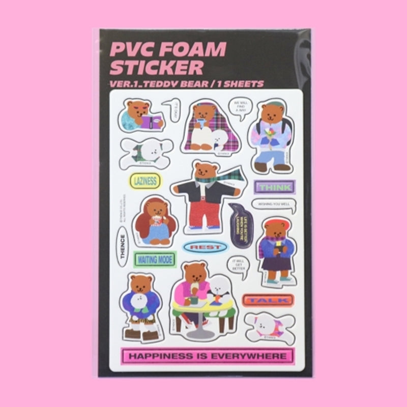 THENCE - PVC Foam Sticker Ver.1 Teddy Bear