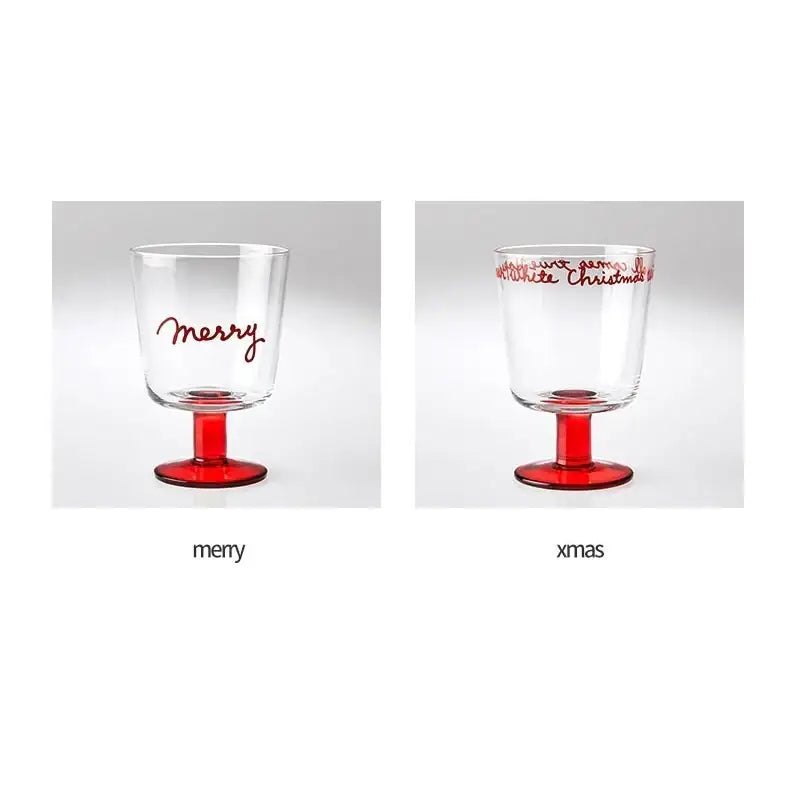Korean Winter Story - Goblet Glass - Modern House - Goblet Glass - Harumio Korean Winter Story - Goblet Glass - Modern House - Goblet Glass - Harumio