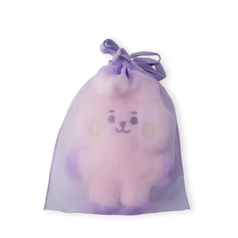 BT21 - Baby Flat Fur Standing Doll - Purple heart Edition - BT21 - Doll - Harumio BT21 - Baby Flat Fur Standing Doll - Purple heart Edition - BT21 - Doll - Harumio
