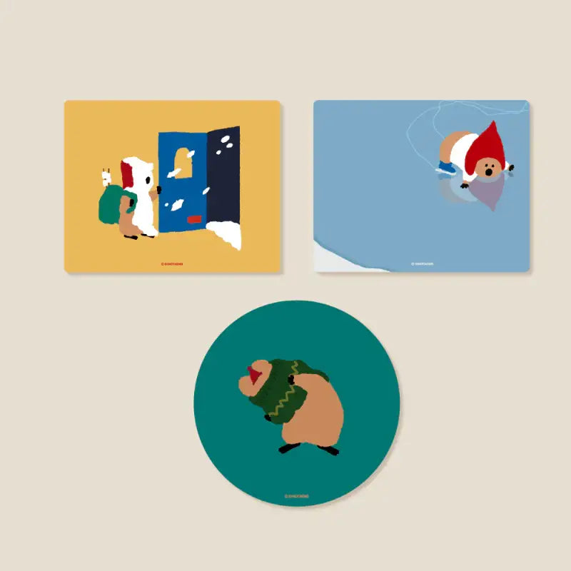 Dinotaeng - Quokka's Winter Troubles Mousepad - Dinotaeng - Mouse Pads - Harumio