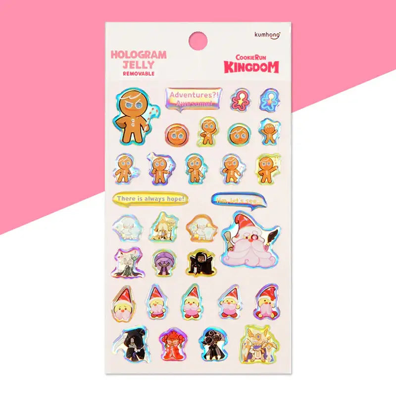 Cookie Run - Hologram Jelly Stickers - Cookie Run - Accessories - Harumio