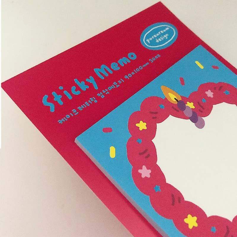 Pureureumdesign x 10x10 - Cake Lettering Sticky Note - Pureureumdesign - Stationery - Harumio