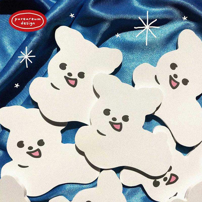 Pureureumdesign x 10x10 - Run Daengdaeng Sticky Note - Pureureumdesign - Stationery - Harumio Pureureumdesign x 10x10 - Run Daengdaeng Sticky Note - Pureureumdesign - Stationery - Harumio
