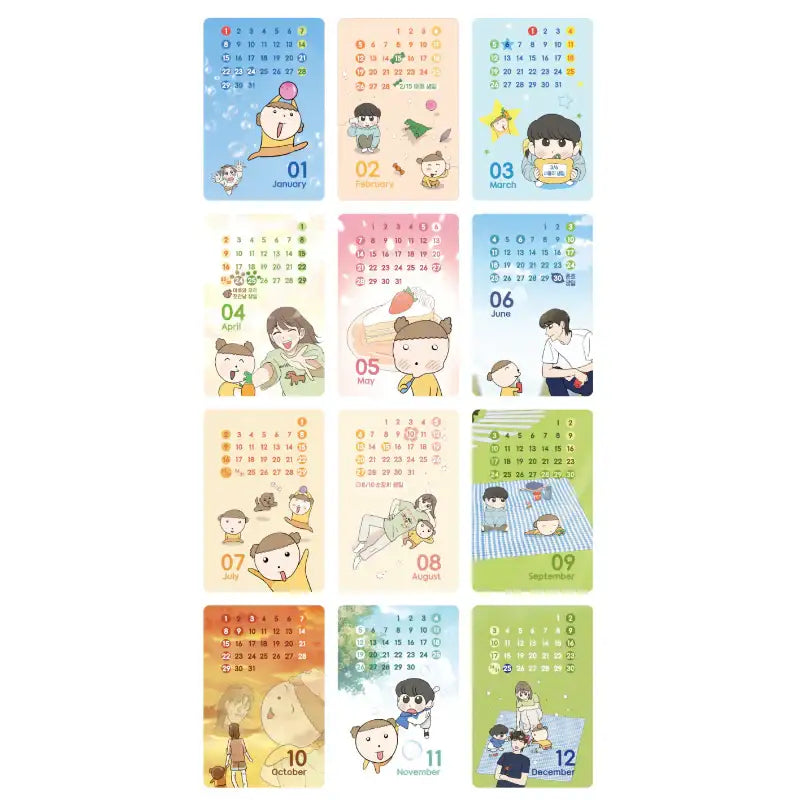 Maru Is a Puppy - 2023 Acrylic Calendar - Webtoon Friends - Calendar - Harumio