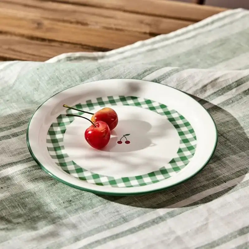Korean Picnic Day - Round Plate - Modern House - Kitchenware - Harumio