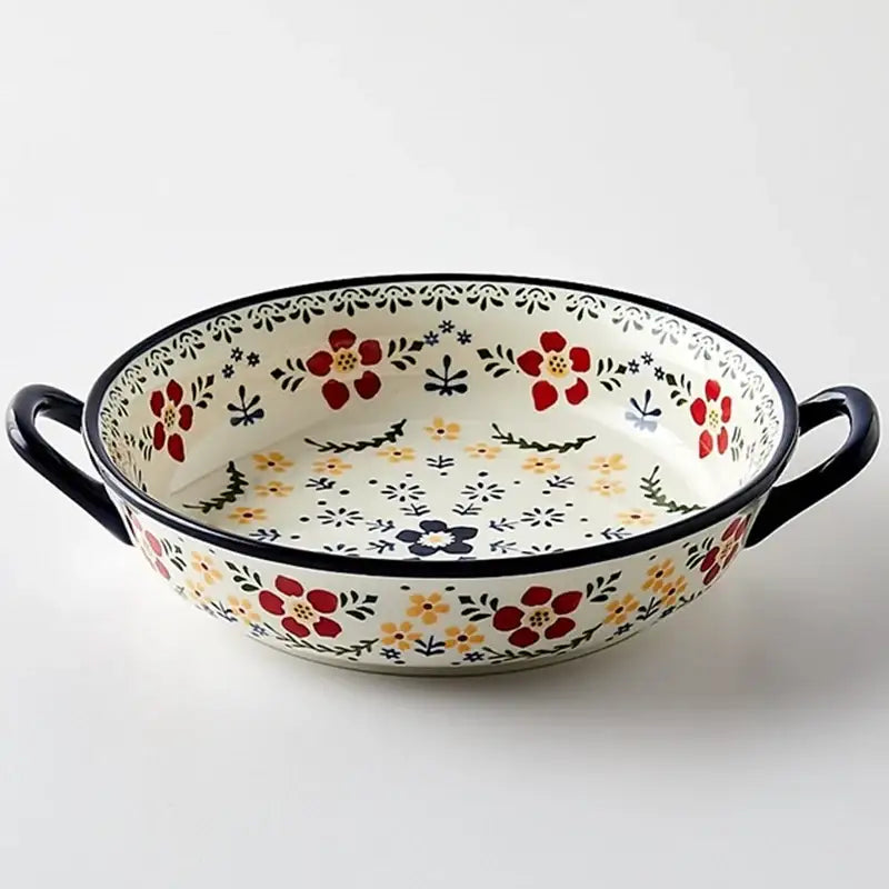 Korean Fatima - Multi-purpose Round Bowl With Two Handle - Modern House - Home & Living - Harumio