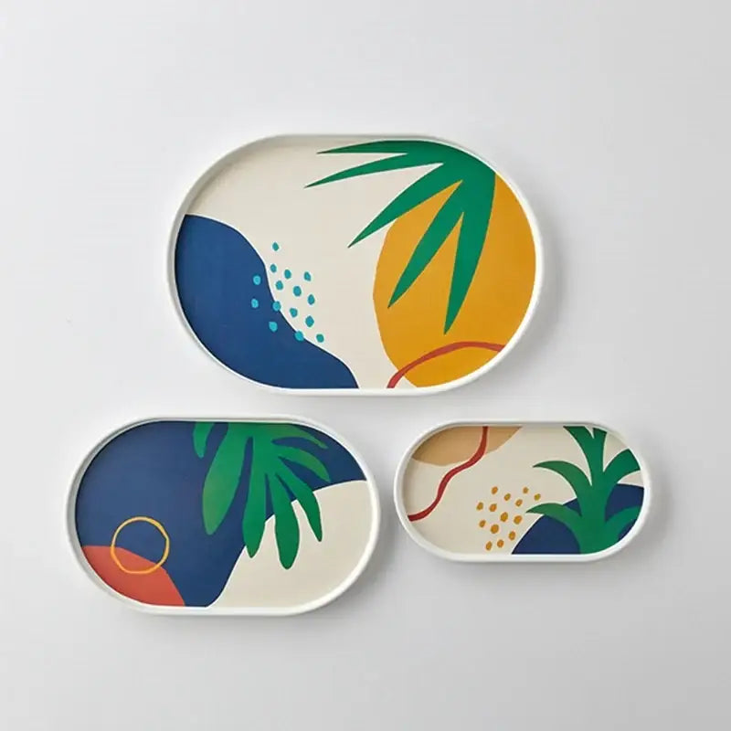 Korean Pharmia Melamine Oval Tray Set - Modern House - Kitchenware - Harumio
