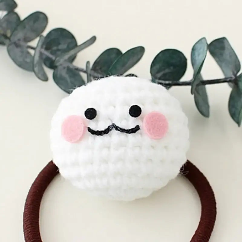 Ikmyeong - Face Hand Knitted Hair Tie - Ikmyeong Shop - Hair Accessories - Harumio