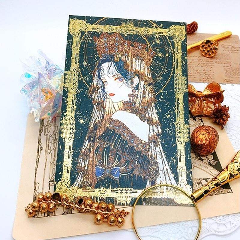 Libet - Gem Gold Foil Postcard Set - Libet - Stationary - Harumio Libet - Gem Gold Foil Postcard Set - Libet - Stationary - Harumio