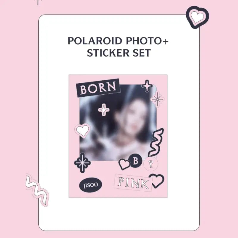 BlackPink - Born Pink - Polaroid Photo + Sticker Set - BlackPink - Polaroid Photo - Harumio