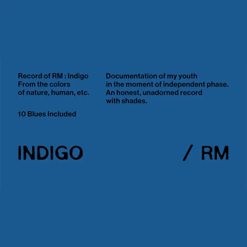 BTS RM - Indigo LP - BTS - Album - Harumio